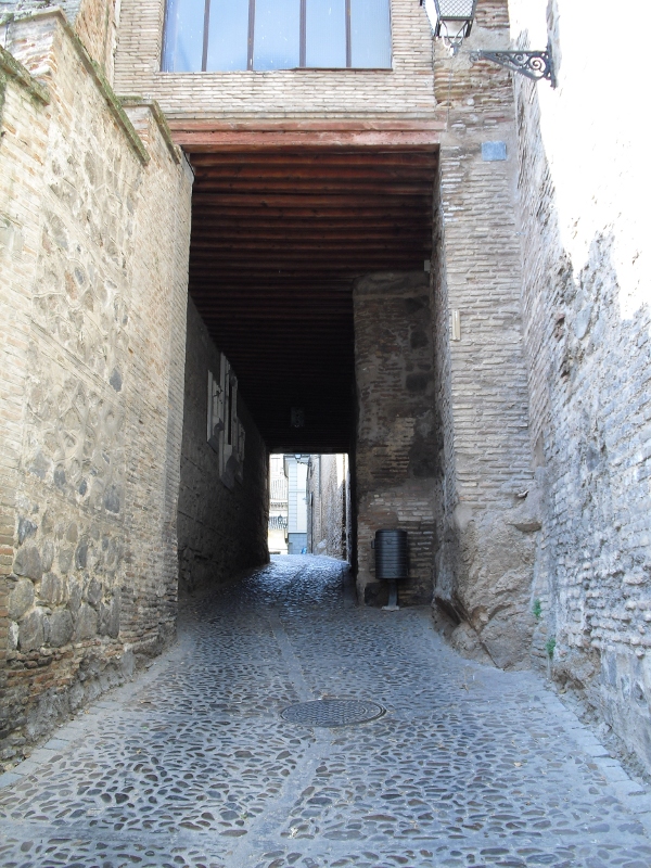 Alley under a building