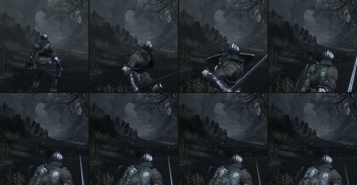 A medium roll, frame by frame