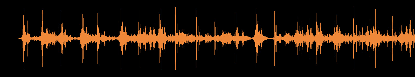 Waveform of running footsteps