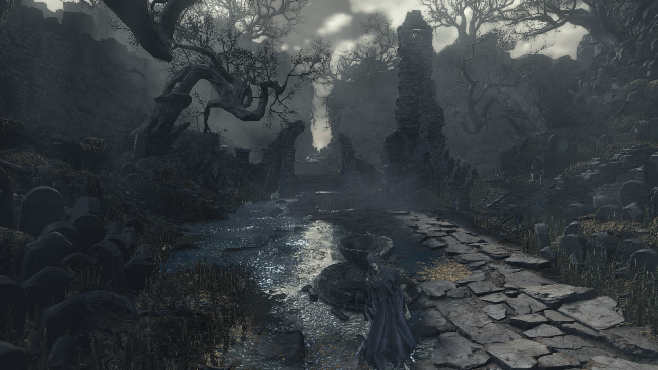 The stream at the Cemetery of Ash