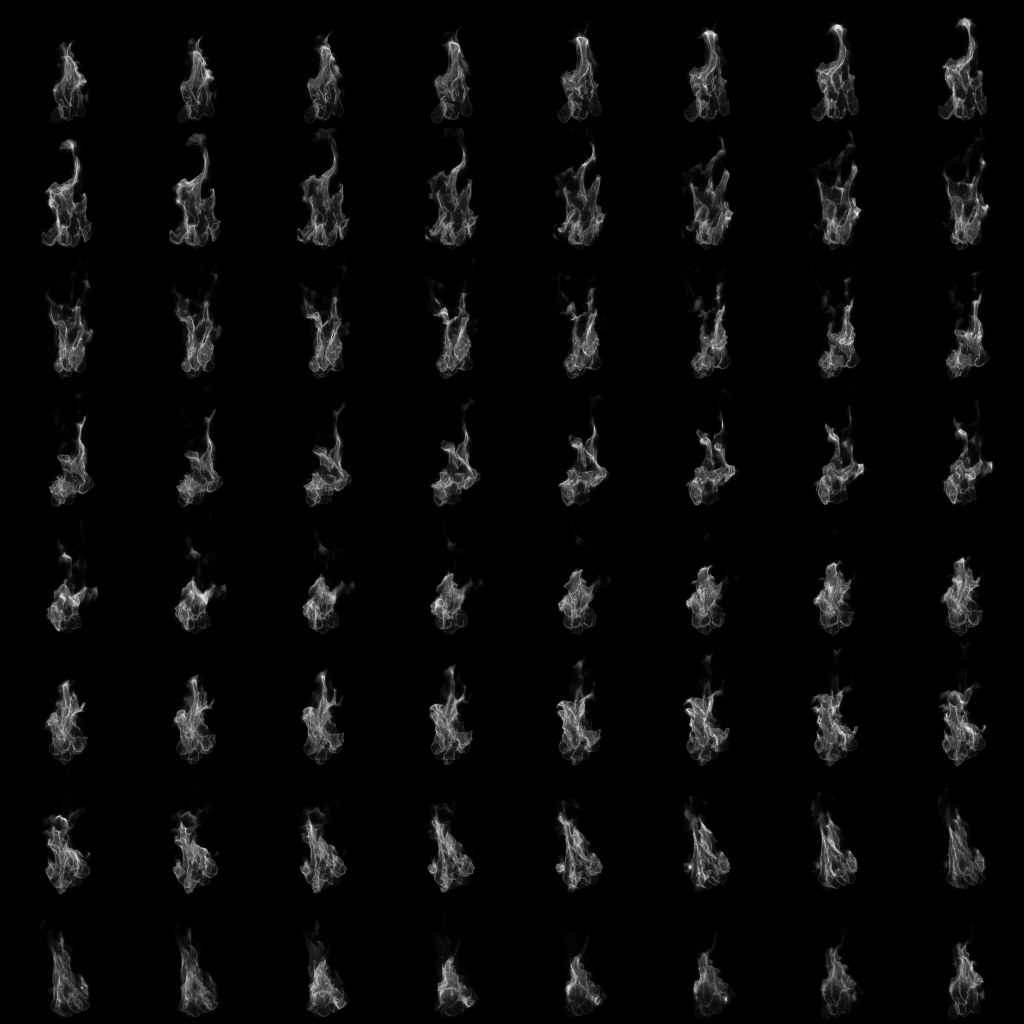 Torch fire flipbook